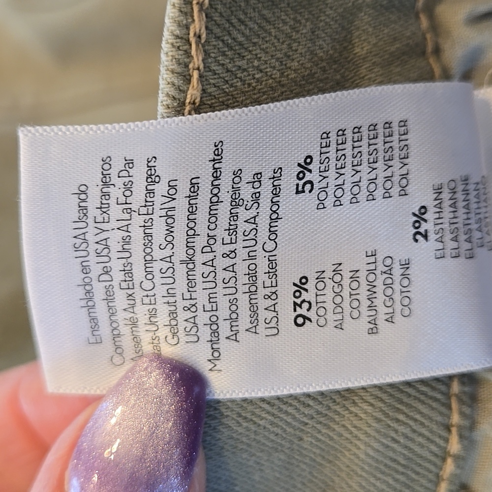 MOTHER High-Rise Olive Green Straight Jeans - Picture 15 of 15